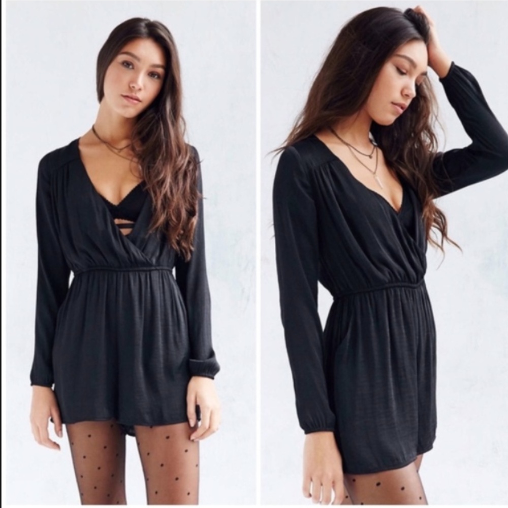 Urban Outfitters Satin Romper
